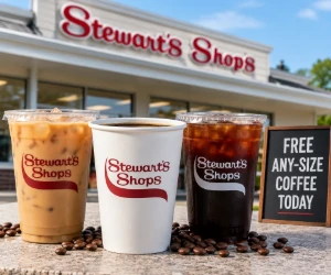 Free Any-Size Coffee at Stewart’s Shops Today