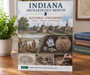 Free Indiana Archaeology Poster Featuring Historic Vincennes