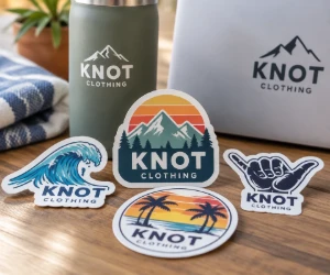 Free Knot Clothing Stickers Delivered by Mail
