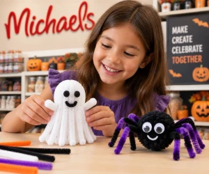 Free Michaels Halloween Ghost or Spider Craft Event on October 24