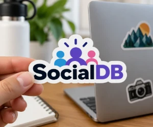 Free SocialDB Die-Cut Vinyl Sticker With Free Shipping