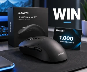 Win a RAWM Leviathan V4 GT Gaming Mouse or 1,000 Reward Points
