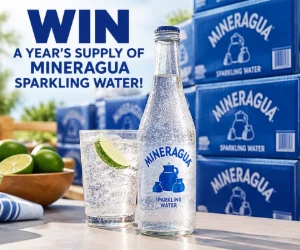 Win a Year's Supply of Mineragua Sparkling Water - 384 Bottles ($576 Value)
