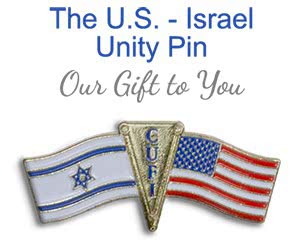U.S - Israel Unity Pin - Get Yours for Free