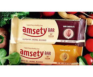 Get Your Free Amsety No Sodium Organic Bar Today!