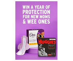 Enter to Win a Year Supply of One By Poise® and Huggies® Special Delivery Diaper Products