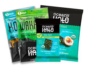 Get a Free Trayless Sea Salt Seaweed Snack from Ocean's Halo