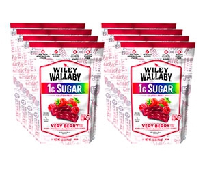 Get x8 Bags of Wiley Wallaby Very Berry Licorice for Free - Sweetened with Allulose and Stevia