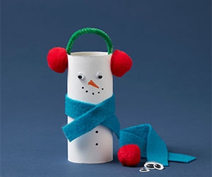 Create a Snowman with Your Kids - Free Craft Tube Kit at Michaels!