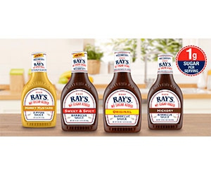 Ray's No Sugar Added: Claim Your Free Bottle of Sauce Now