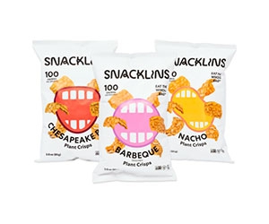 Get Your Free Bag of SNACKLINS Plant-Based Crisps Today!