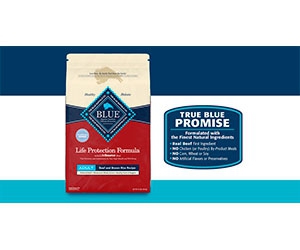 Apply Now to Get a Free Blue Buffalo Protection Formula Beef Recipe Dog Food Bag!