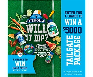 Enter to Win Daily Prizes and a Chance at $5,000 from Litehouse!