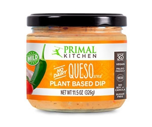 Get Your Free Jar of Primal Kitchen Plant-Based Queso Dip - Made with Mindful Ingredients!