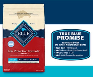 Free 5 lb. Bag of Blue Life Protection Formula Beef Recipe