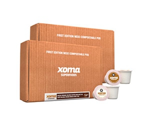 Claim Your FREE 12 Pack Box of Xoma Superfoods Compostable Coffee Pods Today!