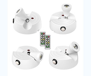 Win a 4 Pack LED Accent Wireless Spotlights with Remote Control - Direct Ship Giveaway Event