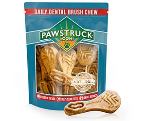 Get Your Dog's Teeth Clean with Free Pawstruck Daily Dental Chew Brushes