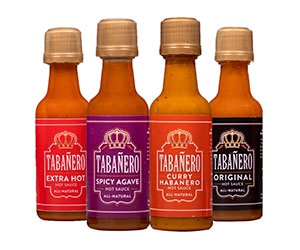 Spice Up Your Life with a Free Tabanero Hot Sauce 4-Pack Samples