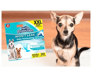 Get Free Hartz Home Protection Dog Pads with Leak Shield and FlashDry Technology