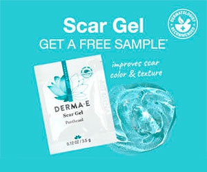 Get Your Free Sample of DERMA E Scar Gel Today!