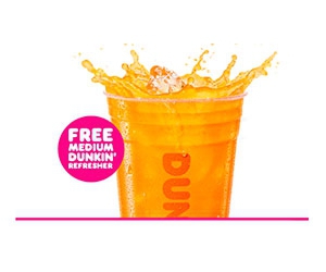 Join DD Perks and Get a Free Medium Dunkin' Refresher