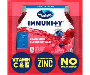 Get Free Ocean Spray Revi+alize Cranberry Pineapple Juice Pack