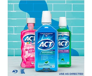 Try ACT Kids Mouthwash for Free and Strengthen Your Child's Teeth