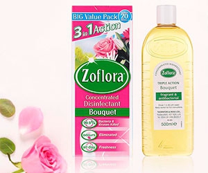 Experience the Power of Zoflora Disinfectant with Rose Scent - Claim Your Free Sample Today!