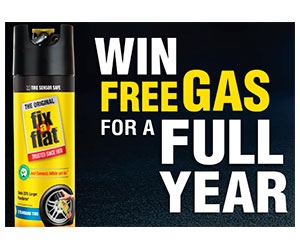 Enter to Win Free Gas for a Year from Fix-a-Flat