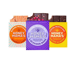 Indulge in the Rich and Decadent Taste of Honey Mama's Truffle Bars - Get a Free Box of Cocoa or Blonde Flavors Today!