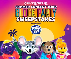 Enter to Win a Chuck E. Cheese Summer Party and More!