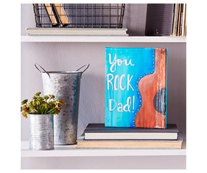 Free You Rock Dad! Canvas Craft Kit
