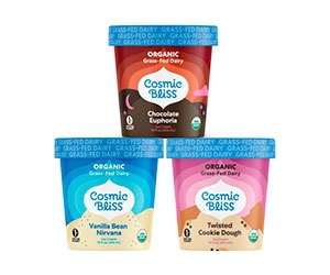 Indulge in a FREE pint of Cosmic Bliss Grass-Fed Dairy Ice Cream!