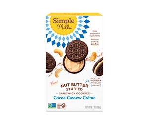 Get Free Nut Butter Stuffed Sandwich Cookies from Simple Mills