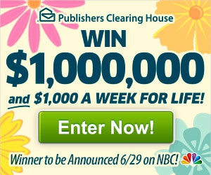 Win $1,000,000 a Week For an Entire Year with Publishers Clearing House