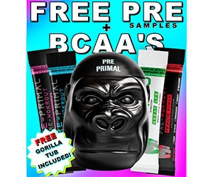 Free Pre-Workout and BCAA Samples from Primal