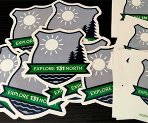 Explore the Beauty of the Northern Corridor with a Free Explore 131 North Sticker