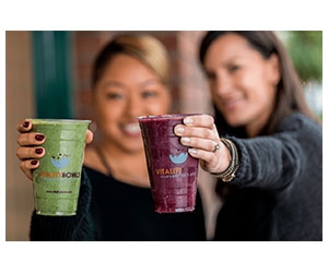 Claim Your Free Vitality Bowls Juice or Smoothie + Acai Bowl Now!