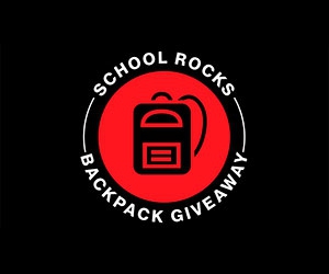 Free School Rocks Backpack With Essential School Supplies