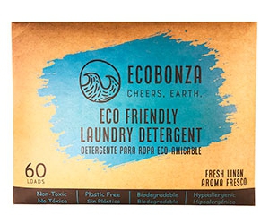 Get a Free Sample of Ecobonza Eco-Sheets Laundry Detergent