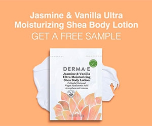 Free Jasmine and Vanilla Body Lotion from Derma E