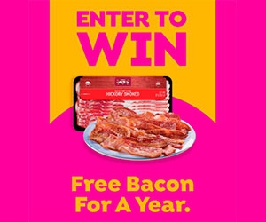 Enter for a Chance to Win Bacon for a Year