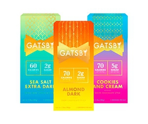 Indulge in Guilt-Free Pleasure! Claim Your Free Gatsby Chocolate Low-Calorie Chocolate Bar