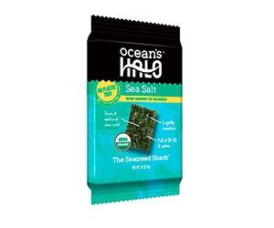 Get a Free 20-Pack Case of Organic Trayless Sea Salt Seaweed Snacks!