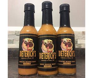 Get a Free Sample of Dieterich's Hot Sauce - Made with Organic Hot Peppers!