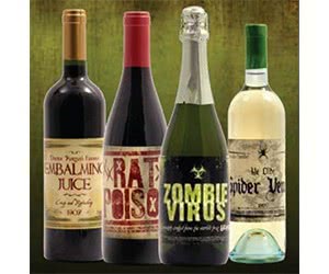 Transform Your Wine Bottles with Free Halloween Stickers