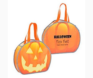 Request Your Free Reflective Halloween Pumpkin Tote at 4Imprint USA - Perfect for Trick-or-Treating!