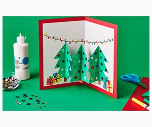 Make Your Own Free Pop-up Christmas Tree Card at Michaels