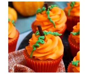 Deliciously Spooky Halloween Pumpkin Cupcakes Baking Box from Jane's Patisserie